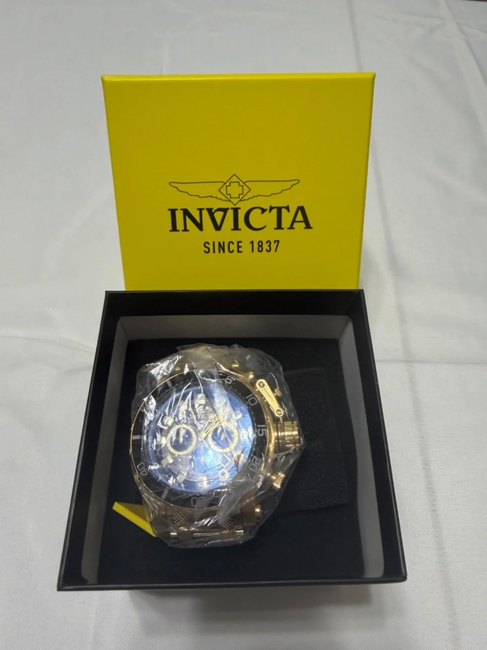 Invicta Coalition Forces Nighthawk Watch with Black Dial and Black Bezel